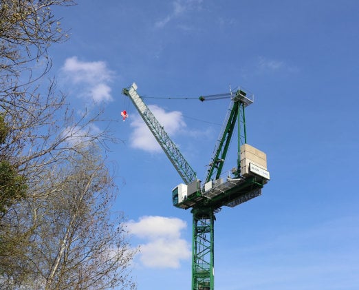 Potain-Krane für wichtige neue Hochgeschwindigkeitsstrecke ausgewählt